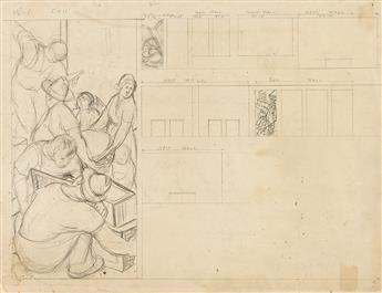 ANATOL SHULKIN (1899 - 1961) Mural Study.